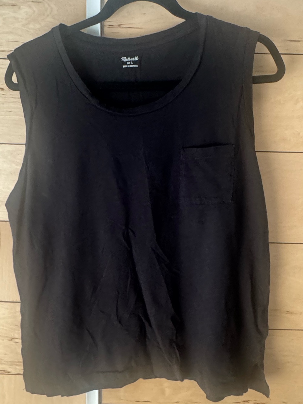 Madewell Black Sleeveless Tank Top